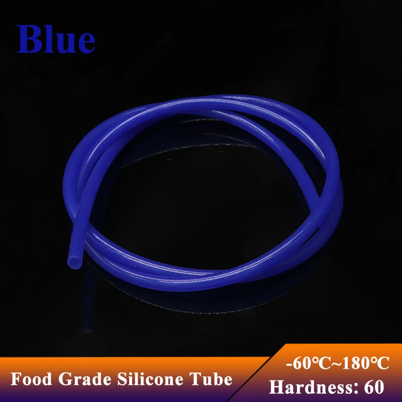 

1~10M Blue Food Grade Silicone Rubber Hose ID 0.5 1 2 3 4 5 6 7 8 9 10 12 14 16 18 20 25 32 mm Flexible Nontoxic Silicone Tube