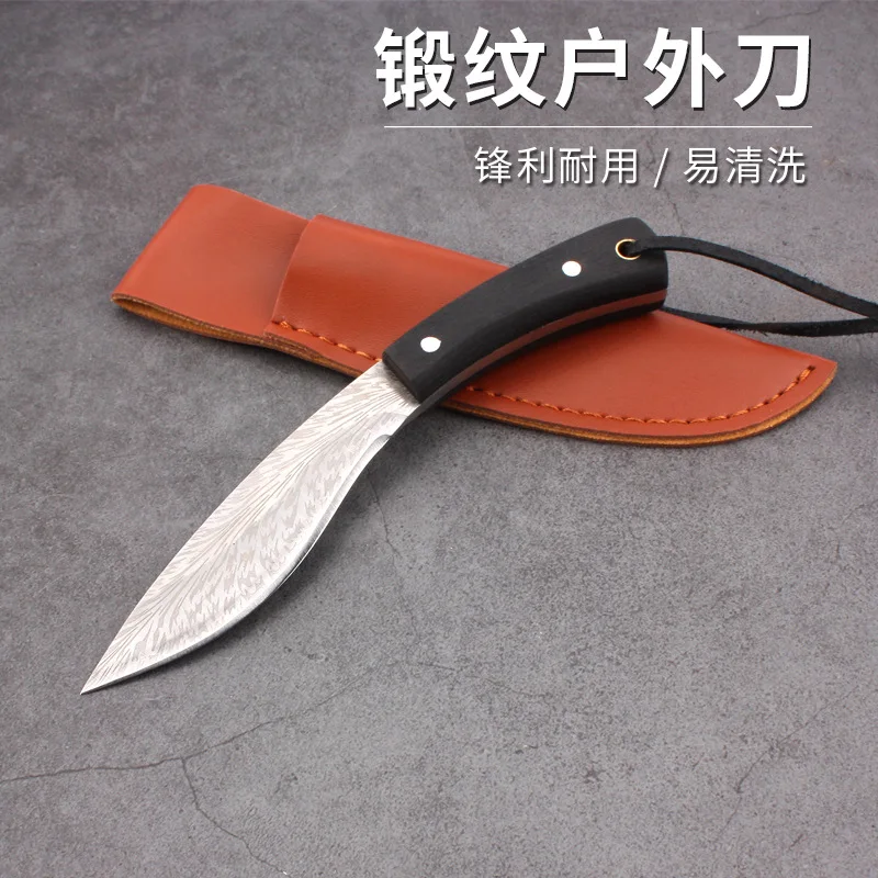 

High hardness outdoor camping fruit cutter kitchen accessories pocket knife fixed blade knife