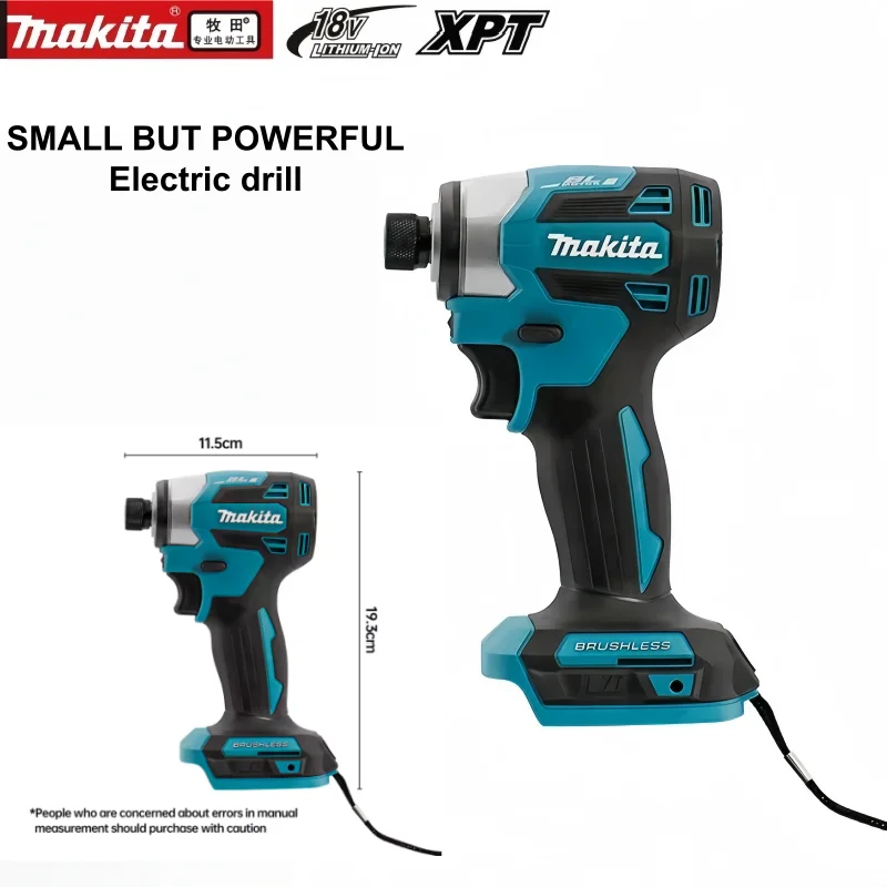 Makita Battery For Makita DTD173 1800RPM Cordless Impact Driver 180N.m Brushless Motor Electric Drill Wood/Bolt/T-Mode