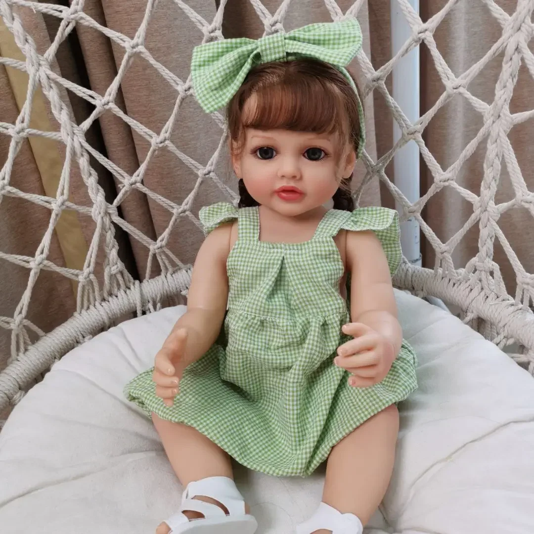 

55CM Full Body Silicone Soft Touch Reborn Toddler Princess Betty Lifelike Hand Rooted hair