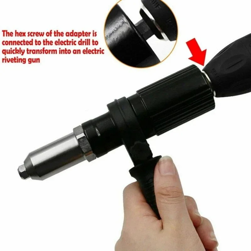 New Professional Electric Rivet Nut Gun Machine Core Pull Accessory Cordless Riveting Drill Adapter Riveter Insert Portable Tool