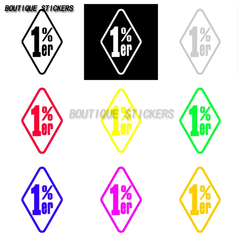 Diamond arc angle 1% er illegal bicycle waterproof vinyl sticker European mobile phone computer electric car sticker