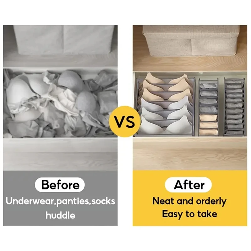 Closet Organizer for Underwear Socks Boxes Storage Wardrobe Bag Bra Clothing Pants Drawer Divider