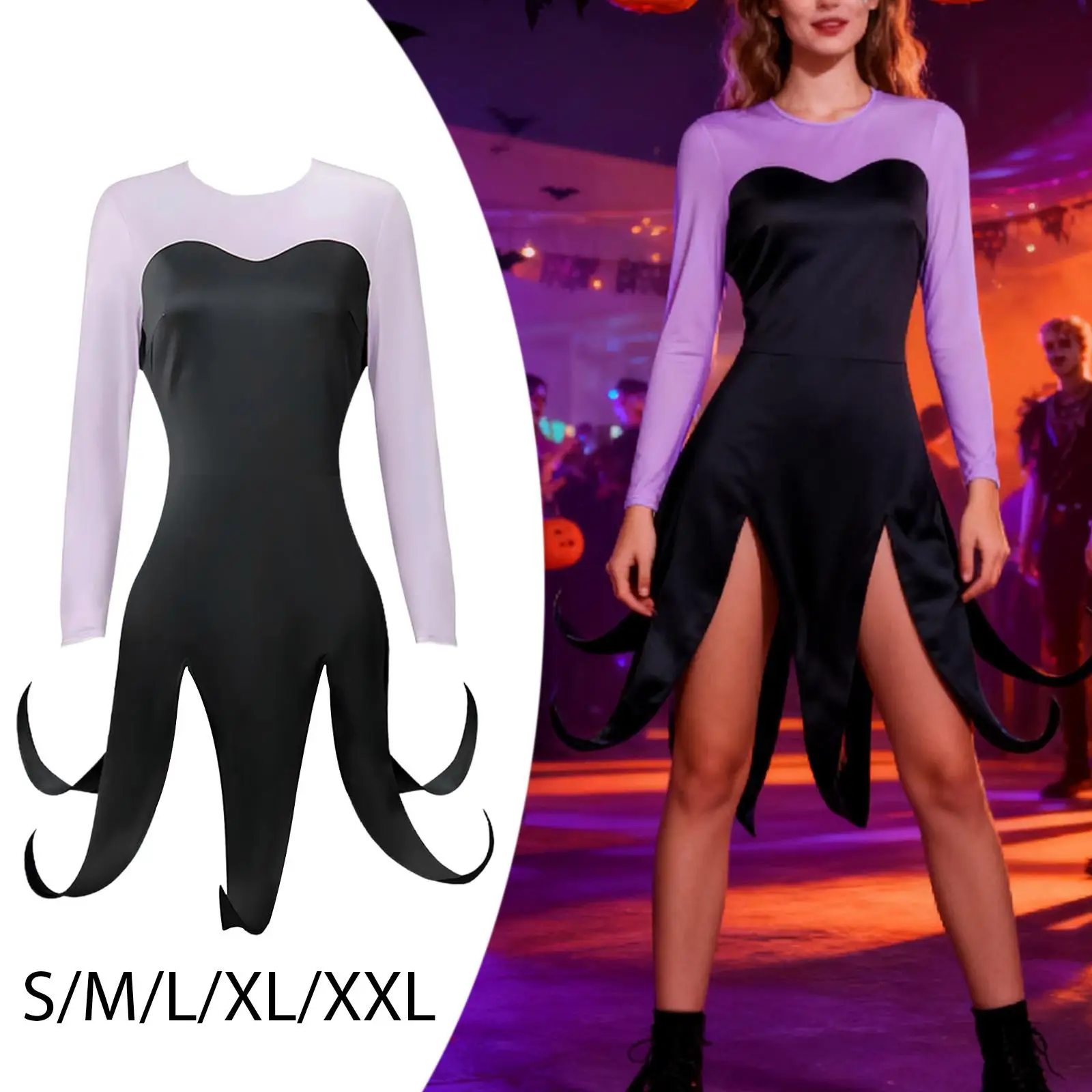

Women Ursula Costume Carnival Photo Prop Comfortable Apparel for Role Playing