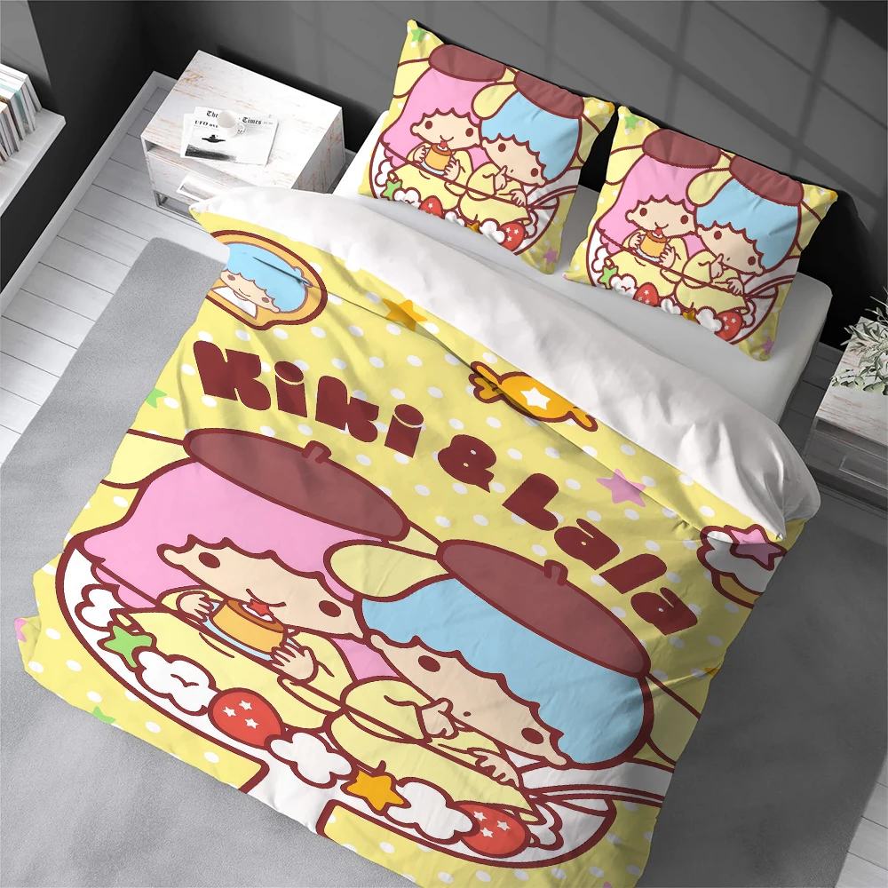 

T-Twin L-Little S-Star Cute Duvet Cover Set Home Style Bedding Soft Laundry Cotton Bed 3 Piece Set Student Dormitory Gift