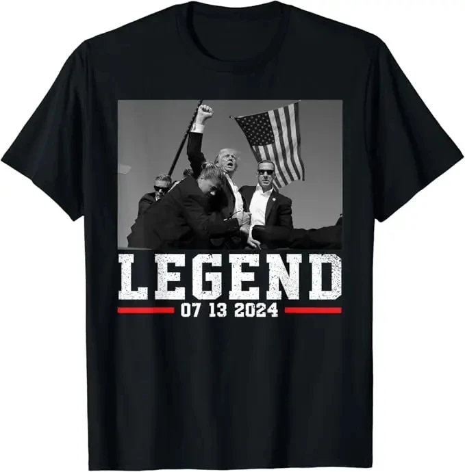 2024 July 13th  Fight Election Trump Survived Shirt Fight T-Shirt for Men Women Cotton Tees O-neck Man Shirt Male Classical Tops