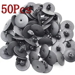 APKTNKA 50Pcs10mm Car Hole Plastic Rivets Fasteners Fender Bumper Push Pin Clips For Toyota VW Renault
