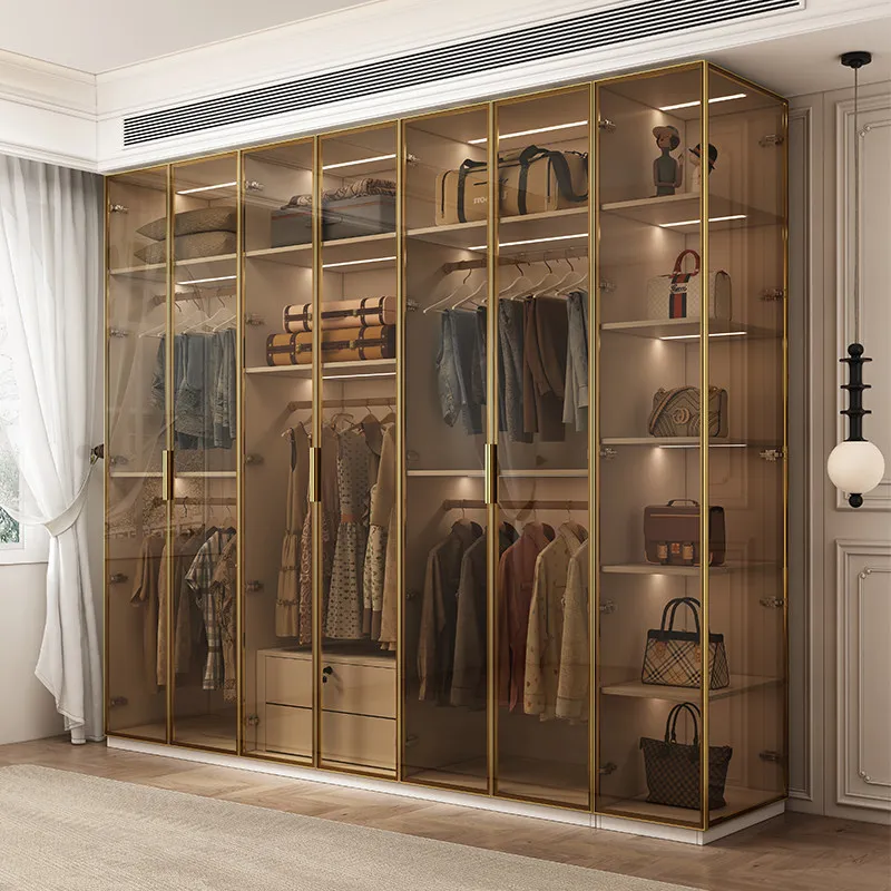 

Hallway Modular Wardrobe Cabinet Modern Nordic Stylish Wooden Wardrobe Cabinet Clothes Storage Armario De Ropa Bedroom Furniture