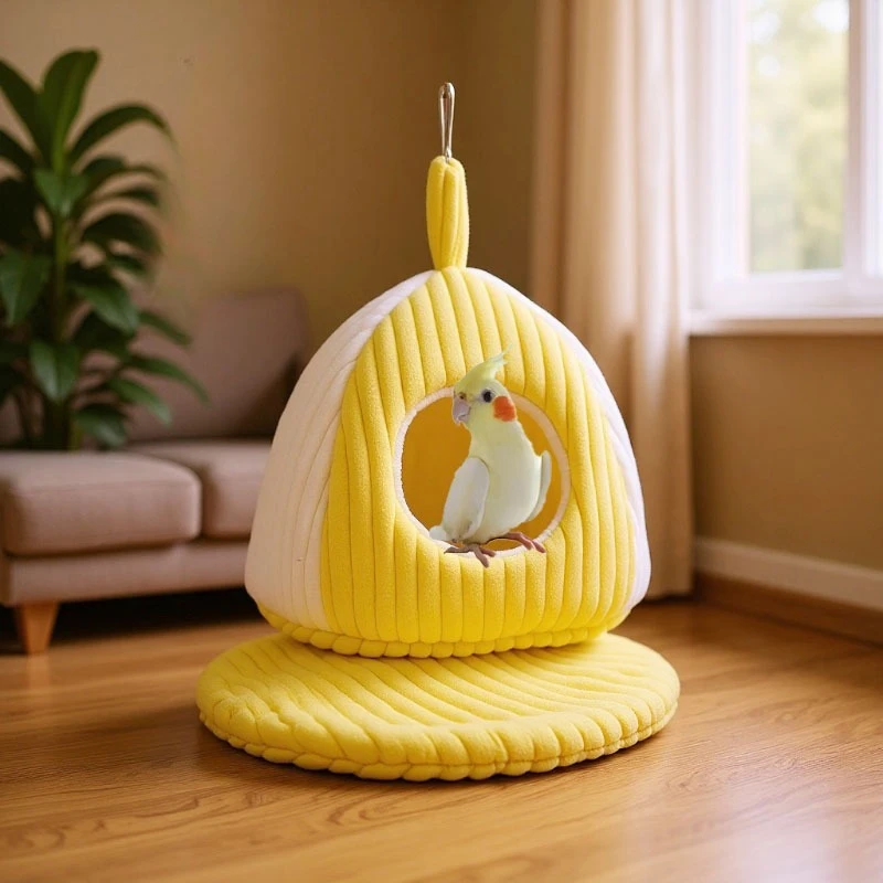 Bird's Nest Warm Tiger Skin Hammock Xuanfeng Winter Heating Supplies Piled and Thickened Winter Bird Cotton Nest