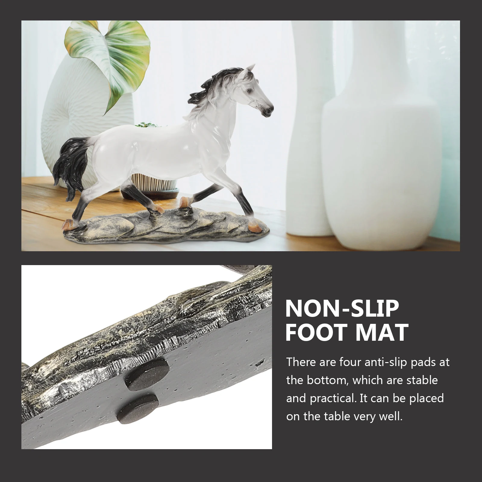 

Resin Figurine Running Decoration Desktop nament Business Sculpture Creative Horse Model Desktop Adornment Stable