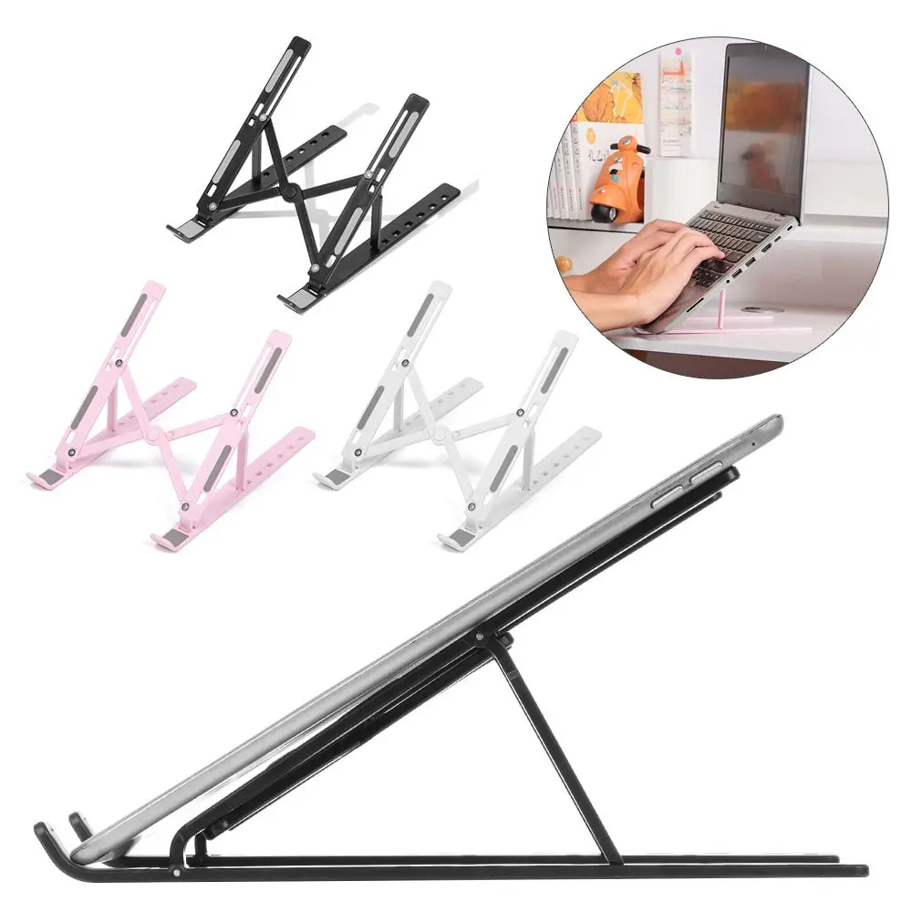 Adjustable Laptop Stand Folding Portable Desktop Holder Office Supplies Support For Notebook Computer Macbook Pro Air iPad