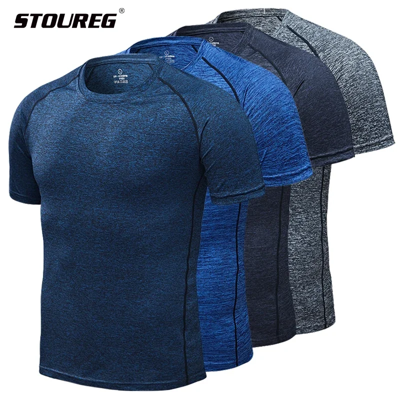 

Men's Running T-Shirts, Quick Dry Compression Sport T-Shirts, Fitness Gym Running Shirts, Soccer Shirts Men's Jersey Sportswear