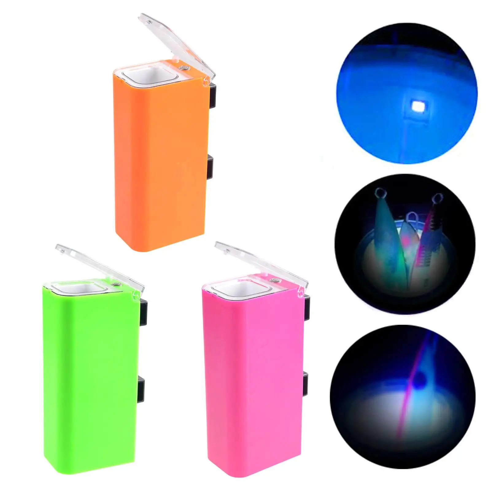 

Fishing Lure Filling Light W/ Drain Hole Watertight Fishing Gear for Outdoor Saltwater Illuminating Baits Sea Fishing Anglers