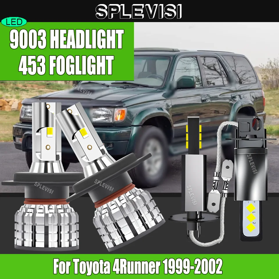 

High Efficiency Quick-Start LED Headlight Foglight – No Eye Strain – Instant Brightness For Toyota 4Runner 1999 2000 2001 2002