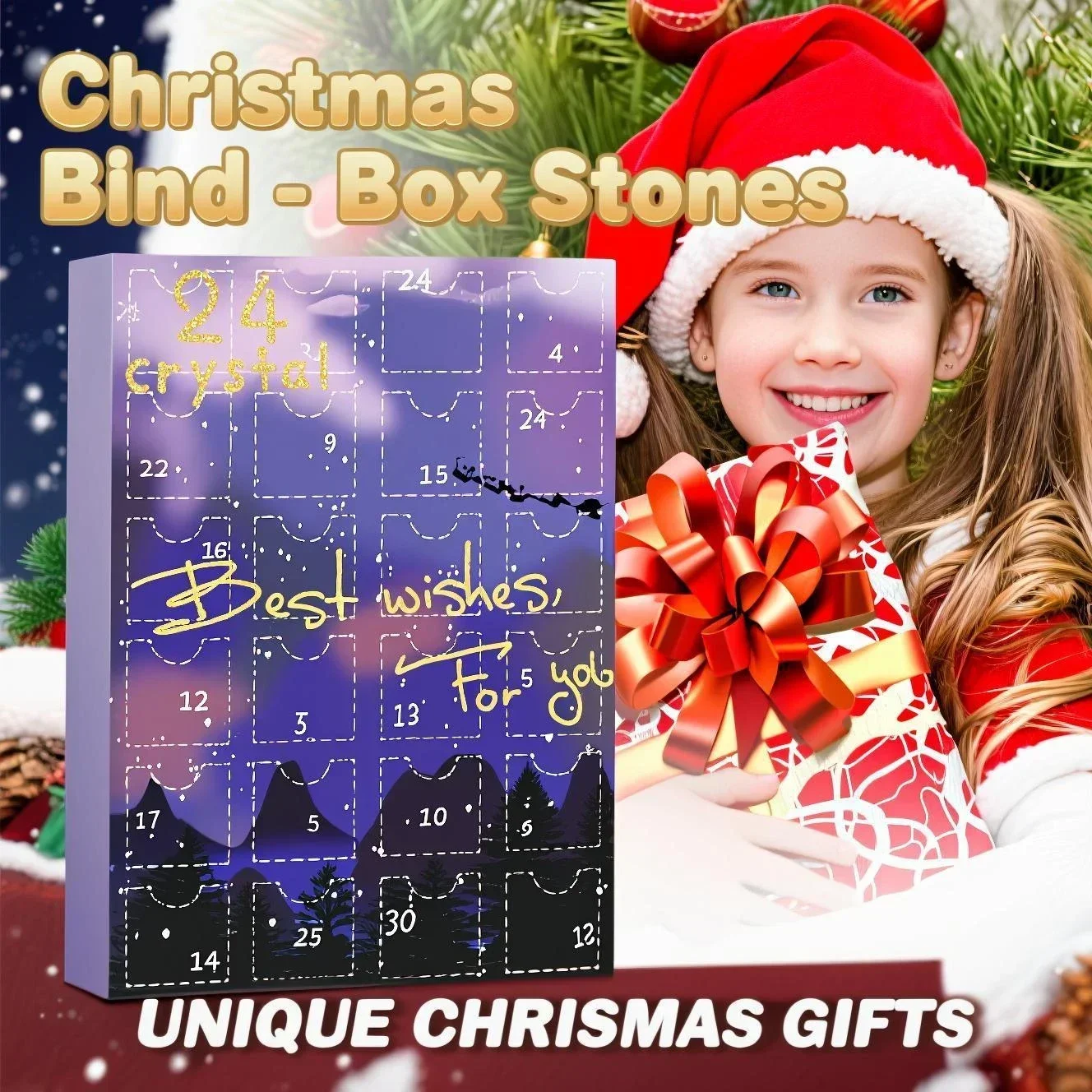 

Детская коробка-сюрприз Geology — рождественские минералы, кристаллы и ископаемые. Коллекция ювелирных изделий с 24 сетками и образовательное обучение камню.