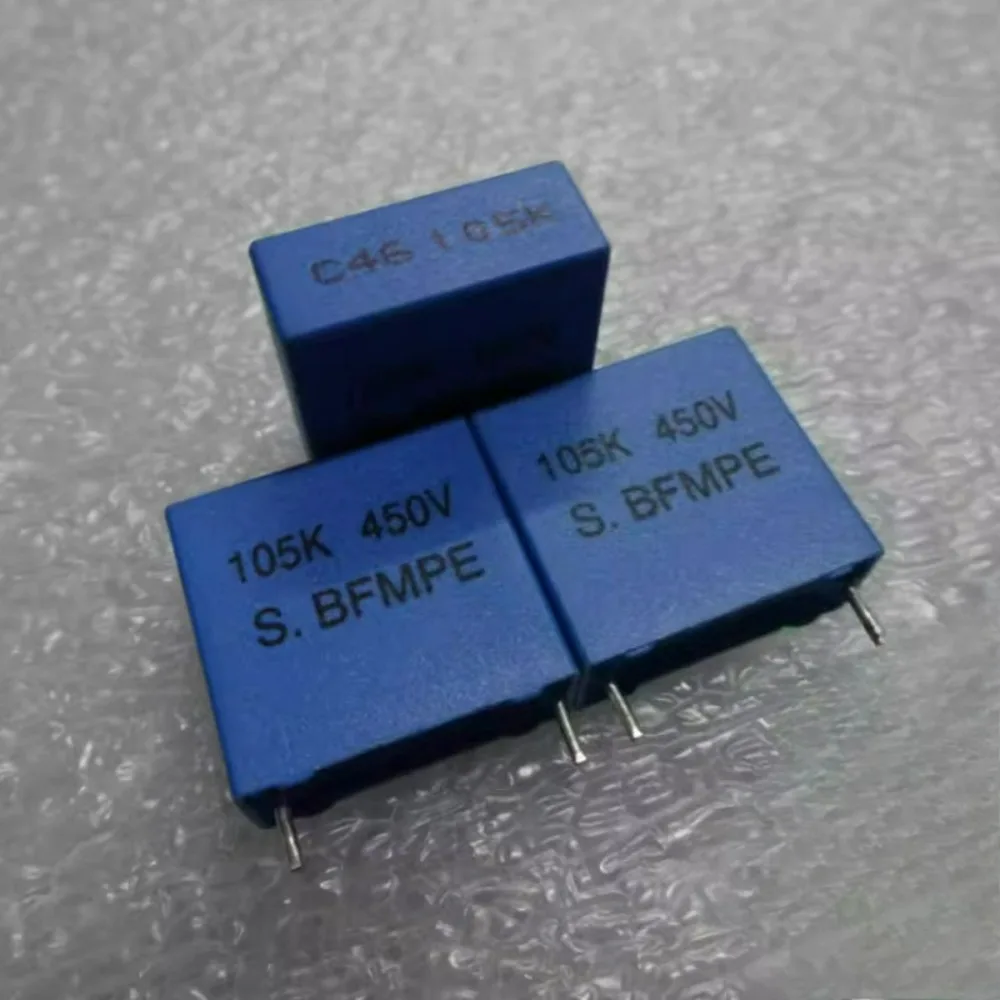 

10pcs/lot SUNG HO BFMPE 1.0uf/450V 1u0 1uf 105 Brand New 15mm Film Capacitor (Height: 17mm)