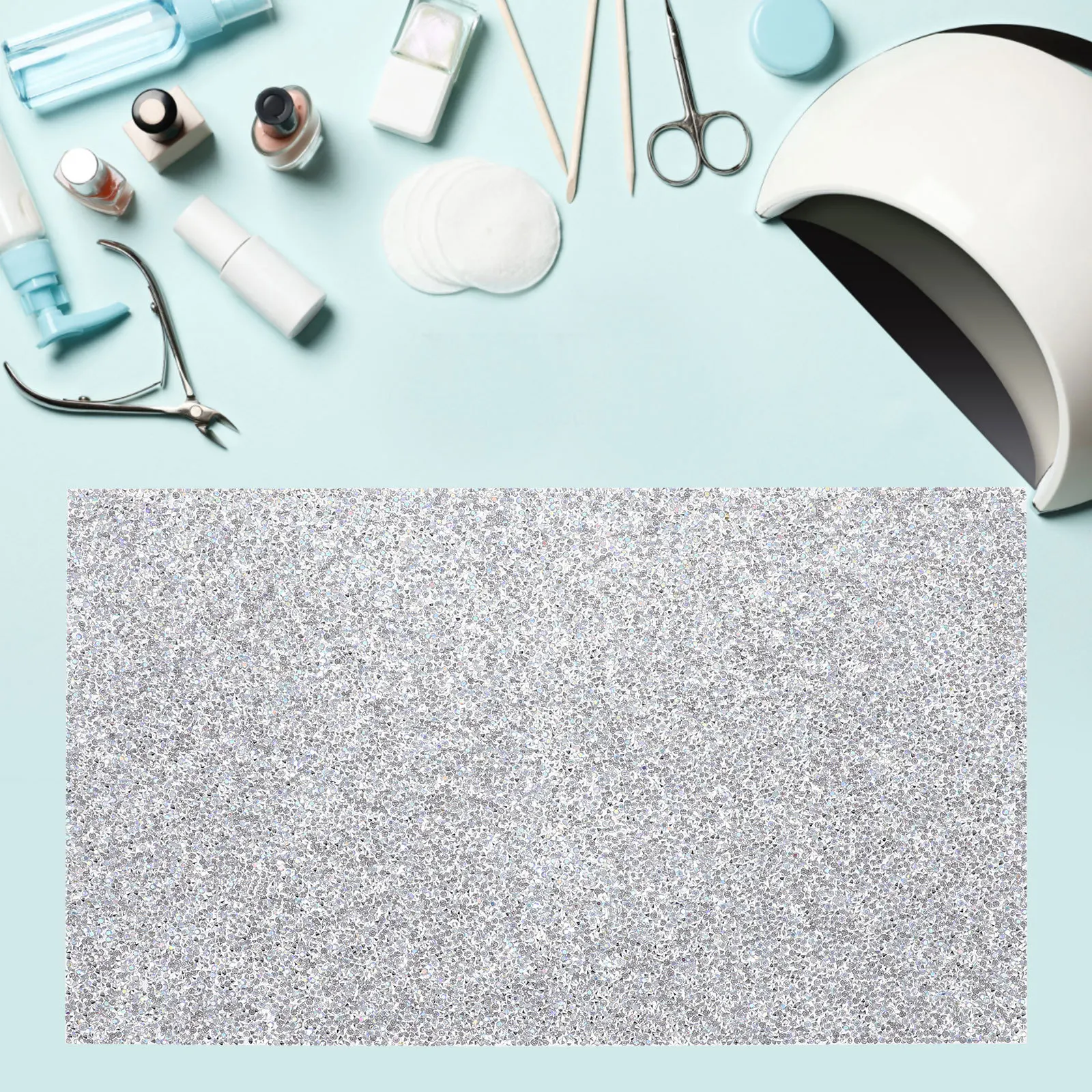 グリッターネイルマット 滑り止め 耐久性のある手首サポート 快適なマニキュアネイルデスクパッド 保護クッション