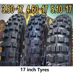 Motorcycle 17-inch road slide tire modified off-road deep tooth tire 3.50-17 4.60-17 large flower off-road tire