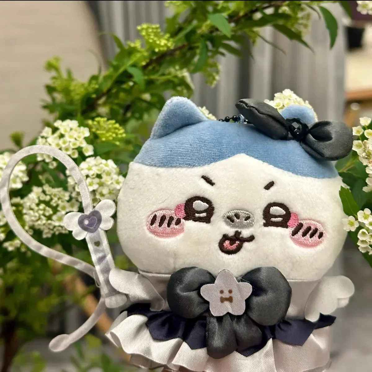 Cartoon Chiikawa Hachiware Usagi Dark Magic Devil Angel Plush Keychain Cute Anime Doll Bag Charm Decoration Accessories Gifts
