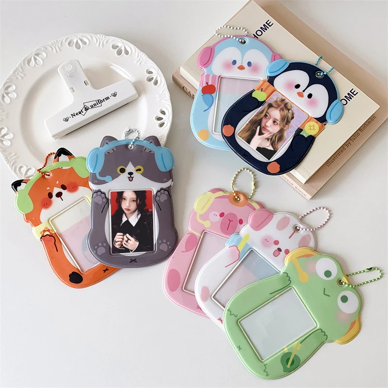 Uchwyt na kartę fotograficzną Cute Cartoon Animal Album Kpop Idol Album Pocztówka Ramka na kartę kolekcjonerską Lomo Card Photo Cards Holder