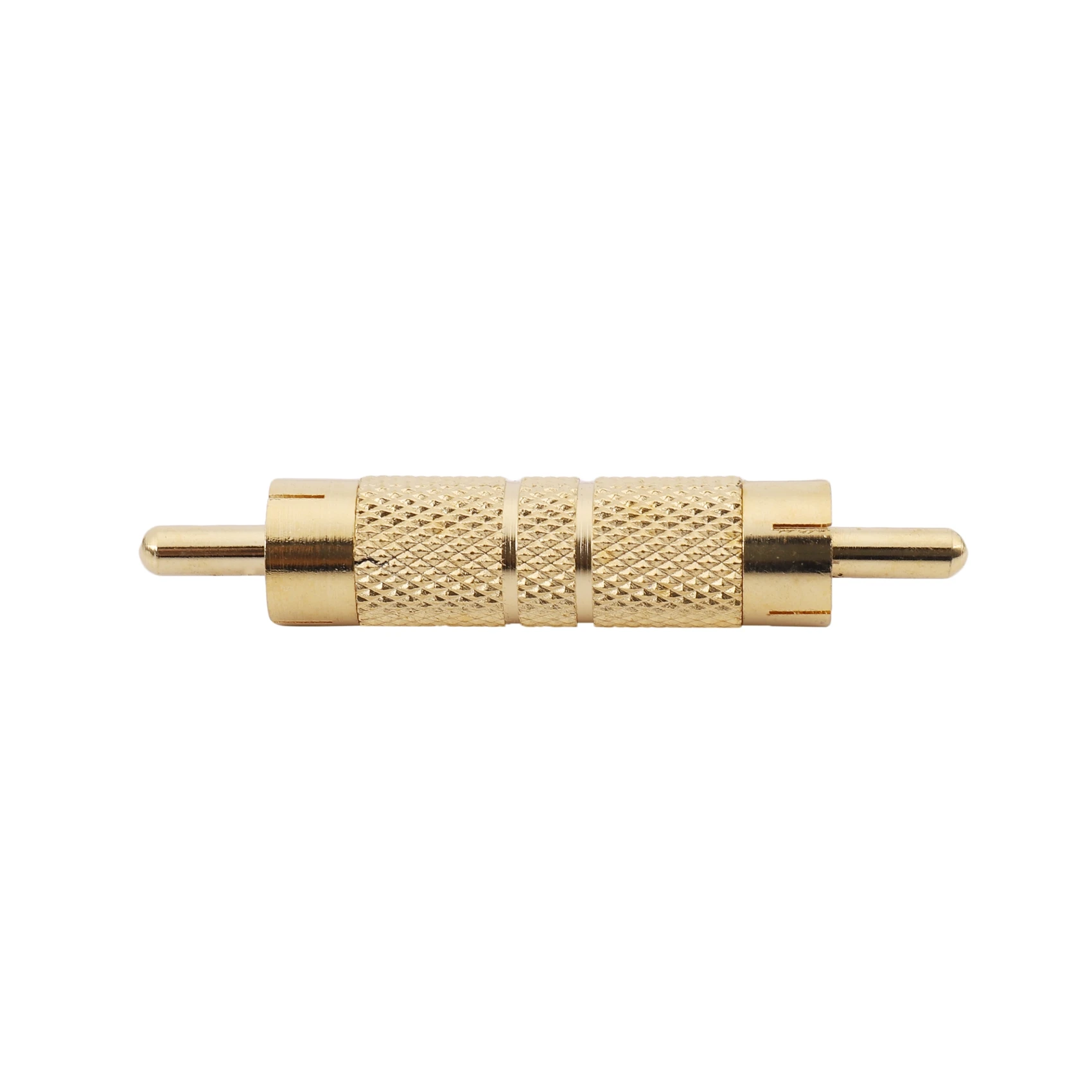 Professional RCA Male to Male RCA Coupler Adapter Converter Connector Gold Plated (2 Pack)