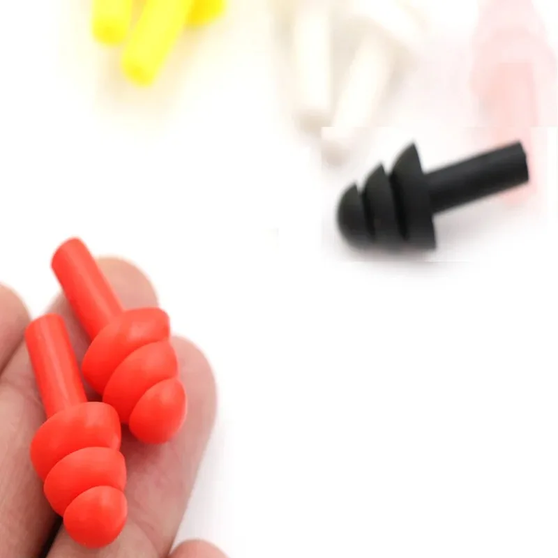 Soft Silicone Earplugs Waterproof Swimming Ear Plugs Anti-noise Sleeping Plug For Reusable Noise Reduction