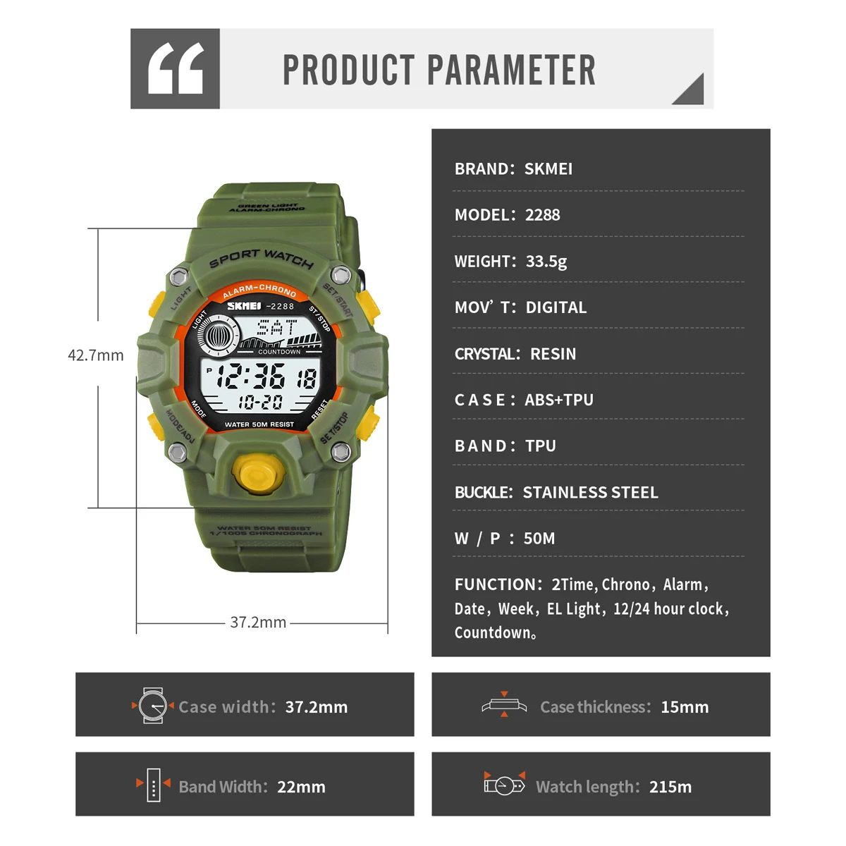 SKMEI Youth Cool Camouflage Countdown Stopwatch Male 5Bar Waterproof Wristwatch Fashion Digital Sport Watches Alarm Reloj Hombre