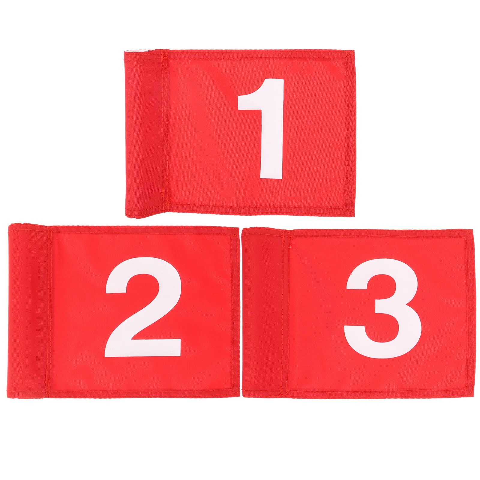 3 قطعة علم الغولف ممارسة وضع أعلام النايلون مقاومة للاهتراء الأشعة فوق البنفسجية حماية مرقمة أعلام التدريب لملعب الغولف في الهواء الطلق #2