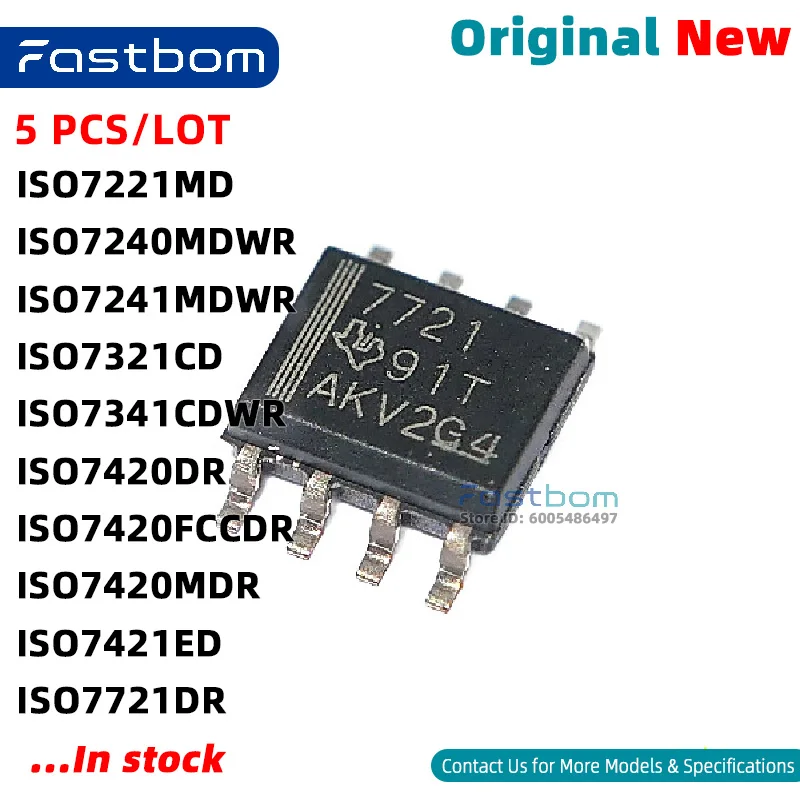 ISO7240MDWR ISO7221MD ISO7721DR ISO7421ED ISO7321CD ISO7420FCCDR ISO7420DR ISO7420MDR ISO7241MDWR ISO7341CDWR SOIC-8 DIG ISO New