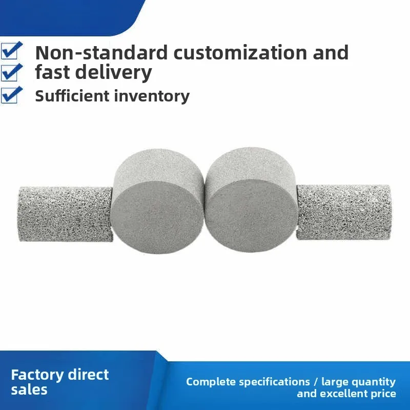 Stainless Steel Powder Sintered Filter Element, Micron Porous Metal Cylinder Plug for High‑Temperature Gas Safety Filtration