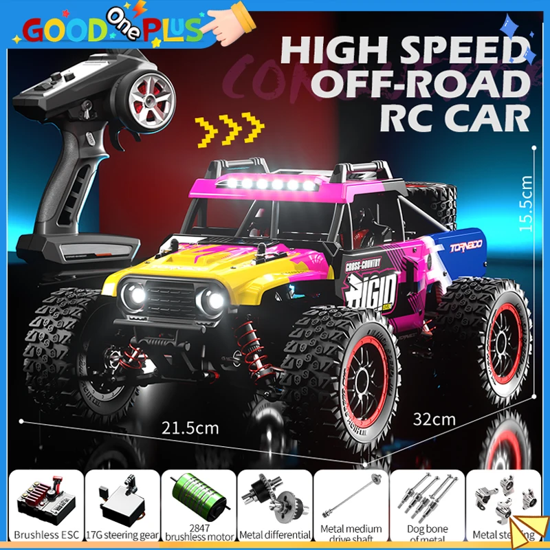 Jjrc Rc Car Professional Brushless 4Wd Crawler All Terrain Off-Road Highspeed Full Throttle Racing Car Electric Vehicle Gift