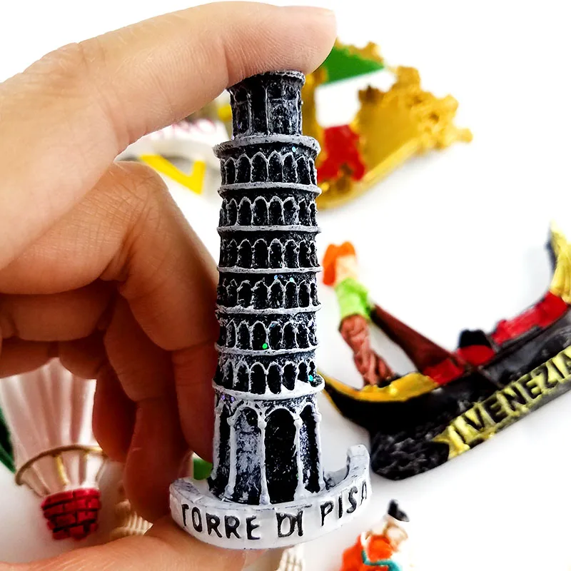 Rome Milan Leaning Tower of Pisa Water City Venice Refrigerator Patch