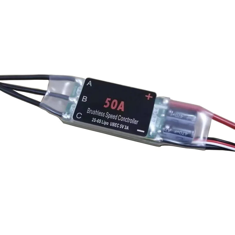 1PCS 2-6S Lipo UBEC 5V 3A Elektronische Geschwindigkeit Controller 50A Dual-weg Vorwärts Rückwärts bürstenlosen ESC 32-bit Prozessor für ROV Roboter