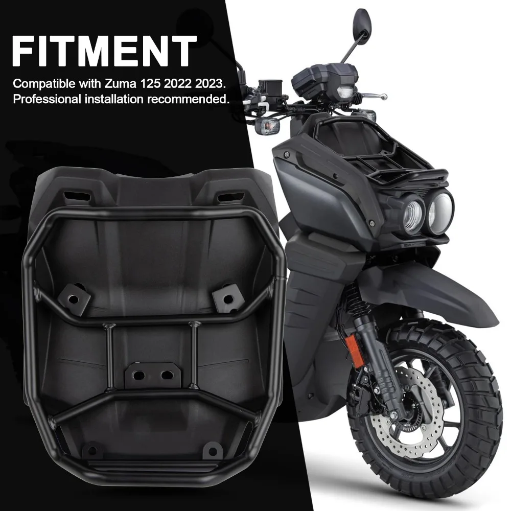 Przedni bagażnik motocyklowy do Yamaha Zuma 125 2022 2023 (pokrowiec + stojak) — zdjęcie 5