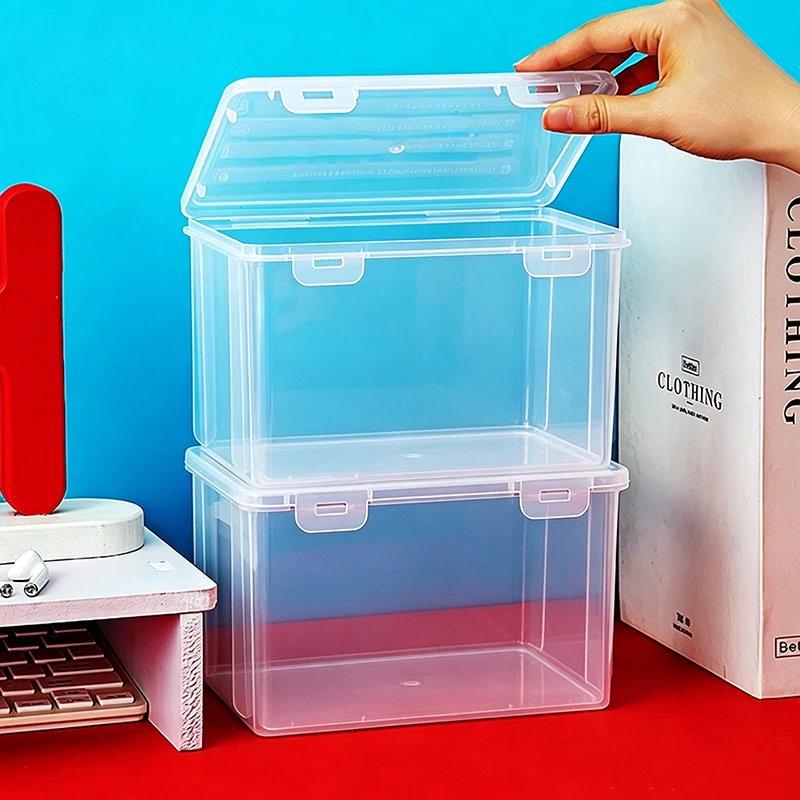 Transparent Plastic Game Storage Box Large Capacity And Dustproof Lid For Gamers Organizing Video Game Cartridges〔White〕