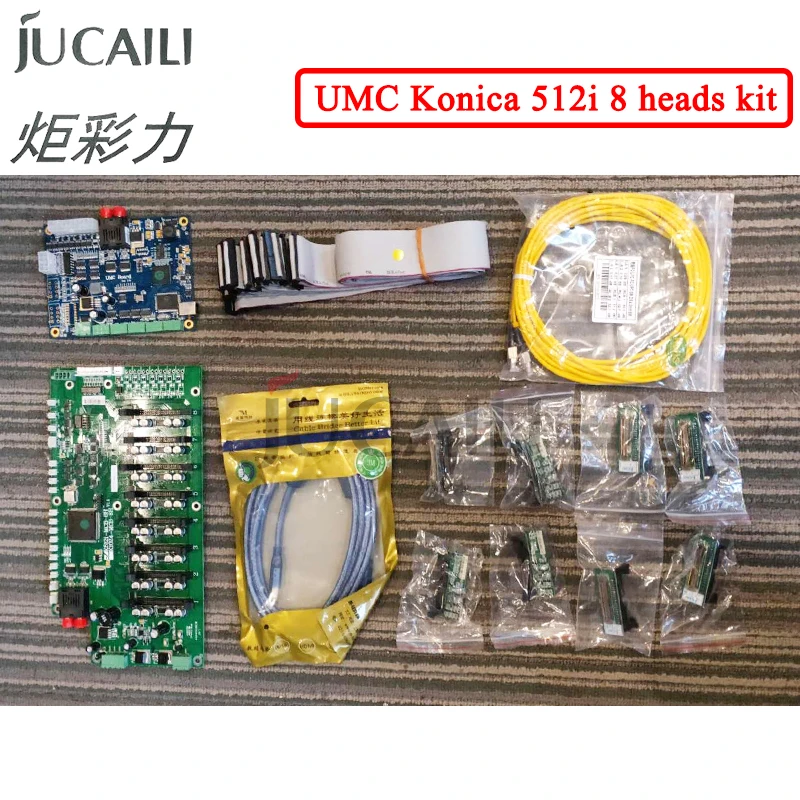

Комплект плат для принтера Jucaili UMC 8 для печатающей головки konica 512i для струйного принтера myjet infiniti yaselan, основная плата