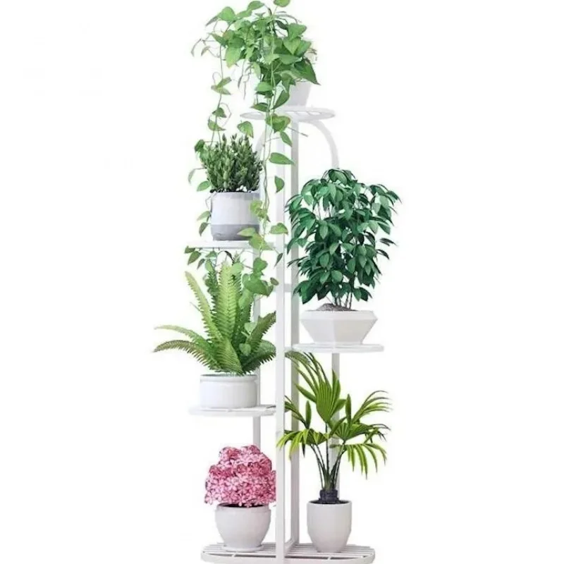 

Customize.Iron Art Living Room Interior Balcony Decoration Floor Type Multilayer Family Scindapsus Aureus Flower Pot Rack