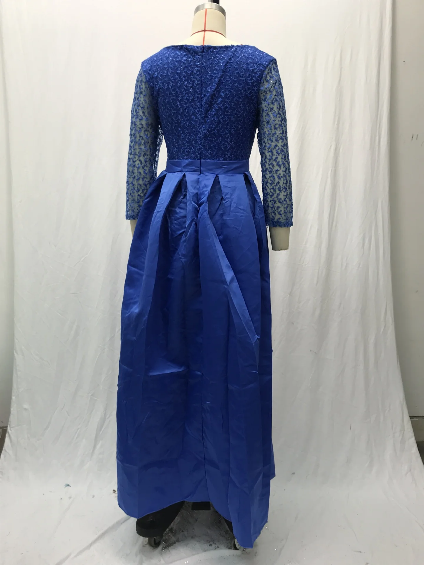 Spring And Summer Women's Lace Sequins Sexy Long Dress Trailing Banquet Evening Dress