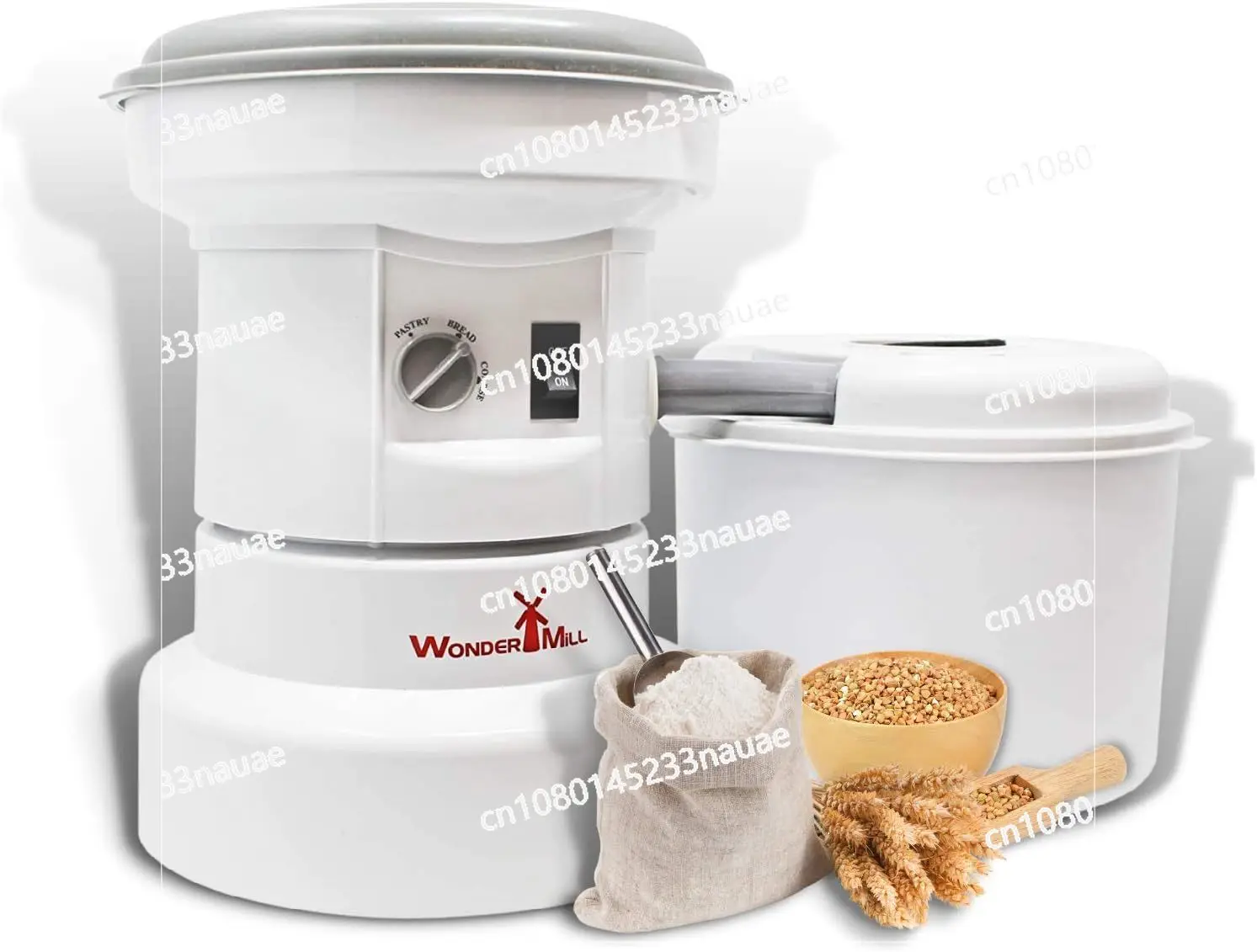 Powerful High Speed Electric Grain Mill Grinder for Healthy Gluten-Free Flours - Grain Grinder Mill, Wheat Grinder