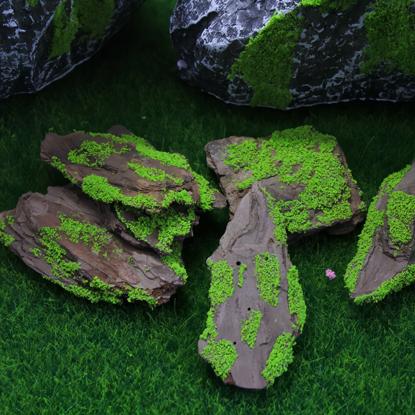 

Simulated dead wood moss micro landscape scene ornament sand table figure dead branch bark moss shooting propDIY scene model toy