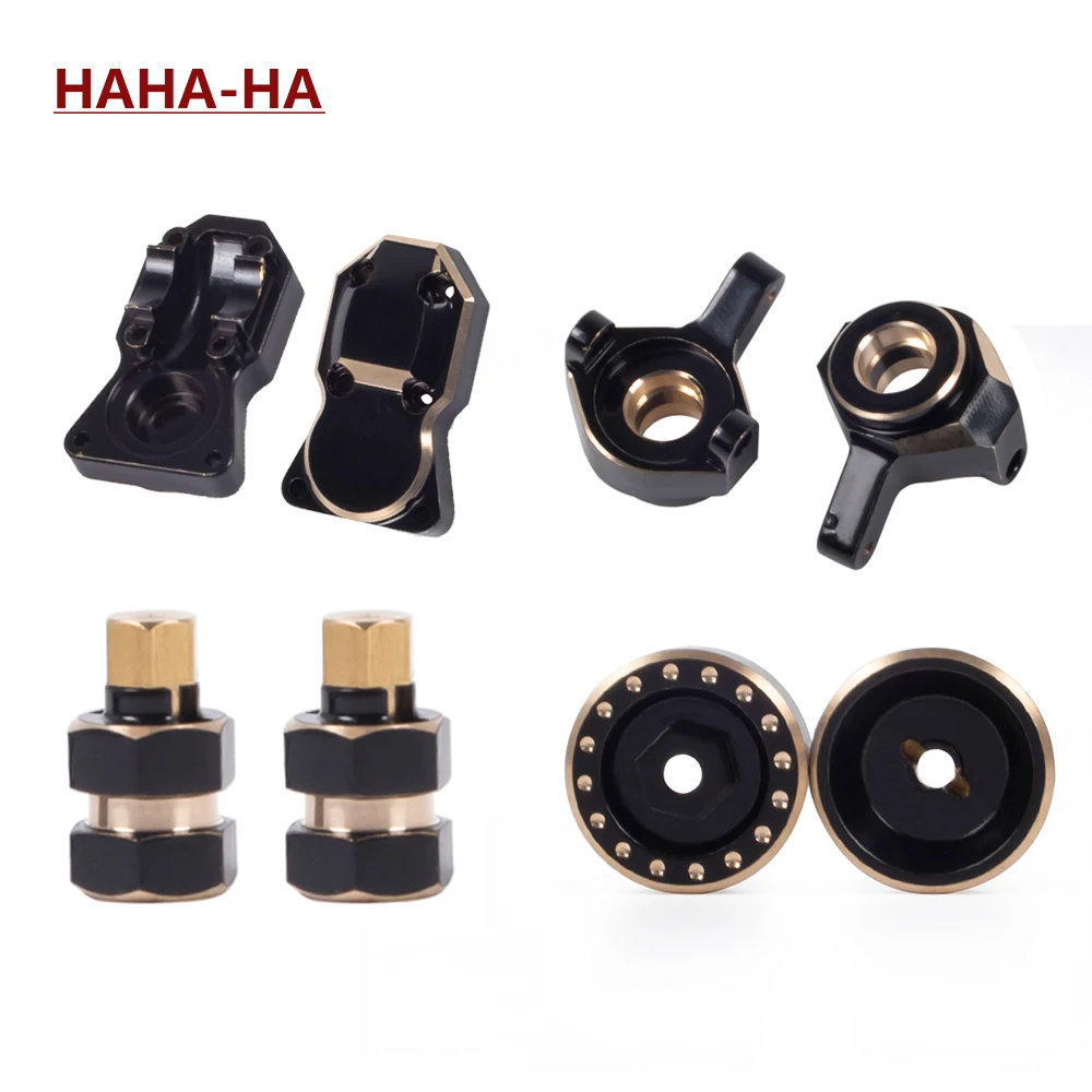 Heavy Brass Steering Knuckles Brass Counterweight Wheel Hex For 1/24 RC Crawler Car Axial SCX24 Upgrade Parts