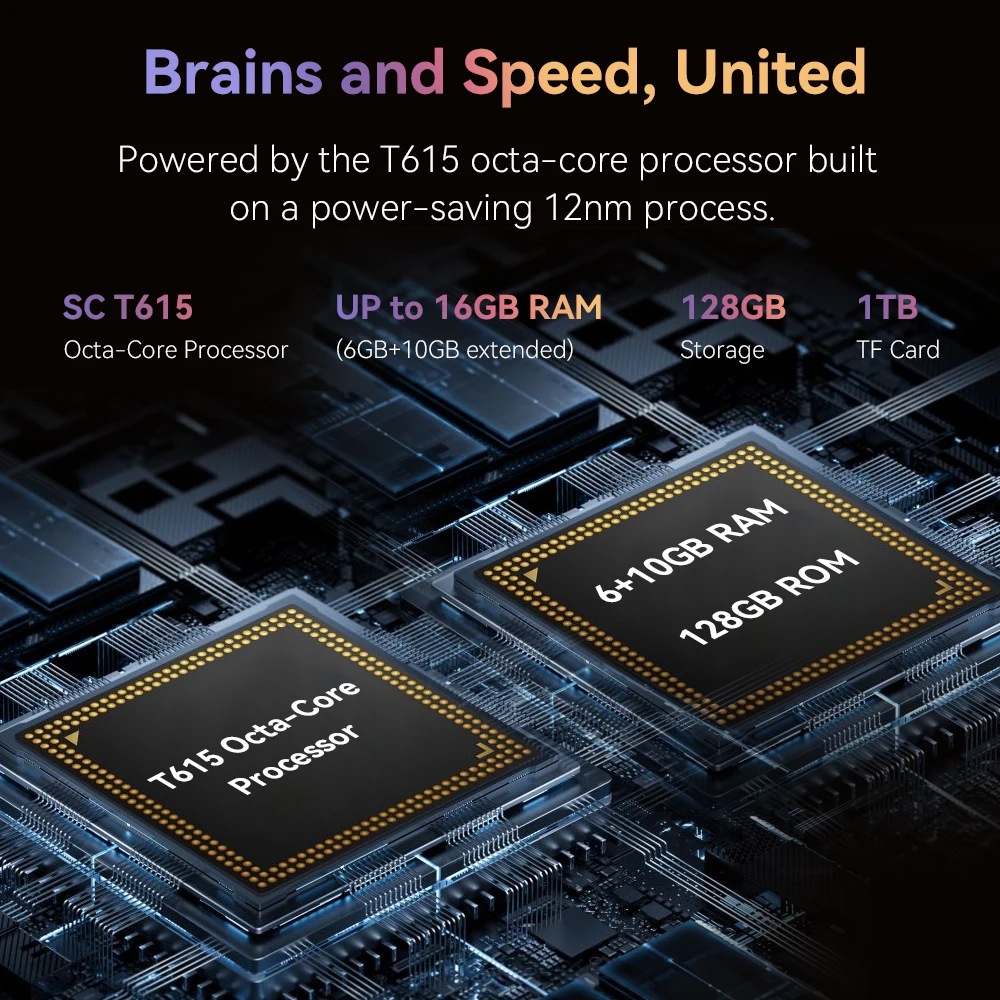 Cubot Note 60 Smartphone, Android 15, 7.2-inch 120Hz Display, Octa-core,16GB(6+10GB )RAM 128GB ROM, 48MP Camera, 7000mAh Battery