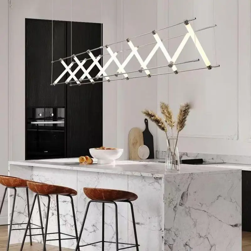 Modern Creative Dining Room Chandelier Combination Coffee Shop Bar Counter Lobby Cashier Minimalist Led Restaurant Pendent Lamp