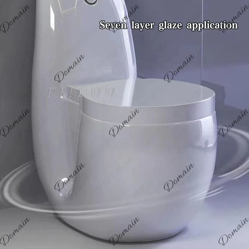 VFR One Piece Toilet New Household Toilet For Small Size Housing Creative No Water Pressure Limit For Bathrooms Soft Closing Sea