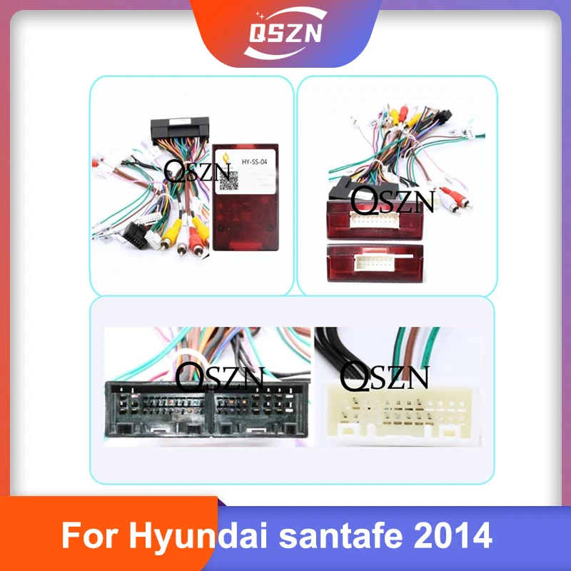 

Android Canbus box HY-SS-04 Adaptor for Hyundai santafe 2014 Wirng Harness Cable Car radio