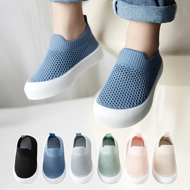 1pc Casual Low Top Slip On Woven Shoes For Baby Girls, Breathable Lightweight Walking Shoes For All Seasons