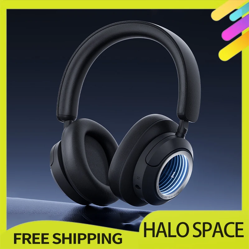 Halo Space Headphones Auto Noise Reduction Bluetooth 2.4g Wireless High Fidelity Stereo Rgb E-Sports Game Headphones Mic For Pc