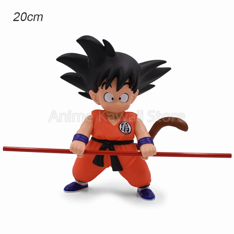 20cm Dragon Ball Z Child Goku Krillin Anime Figure Kawaii Cute Monkey King Action Figurine Pvc Statue Model Toy Gifts