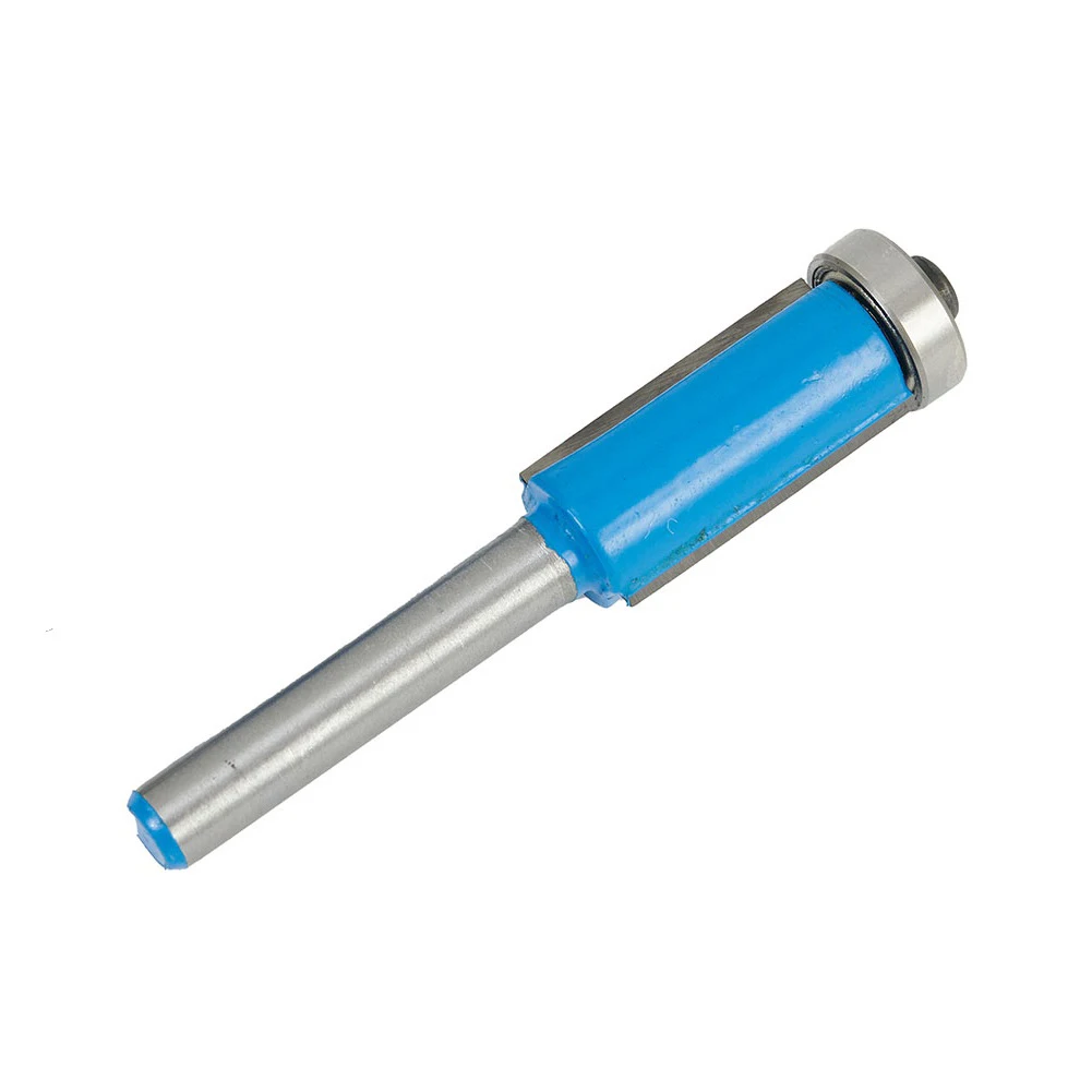 Flush Trim Router Bit Flush Trim Bit Legierung Stahl Fräser Router Bit Holzbearbeitung Blau Silber Glatt Genau