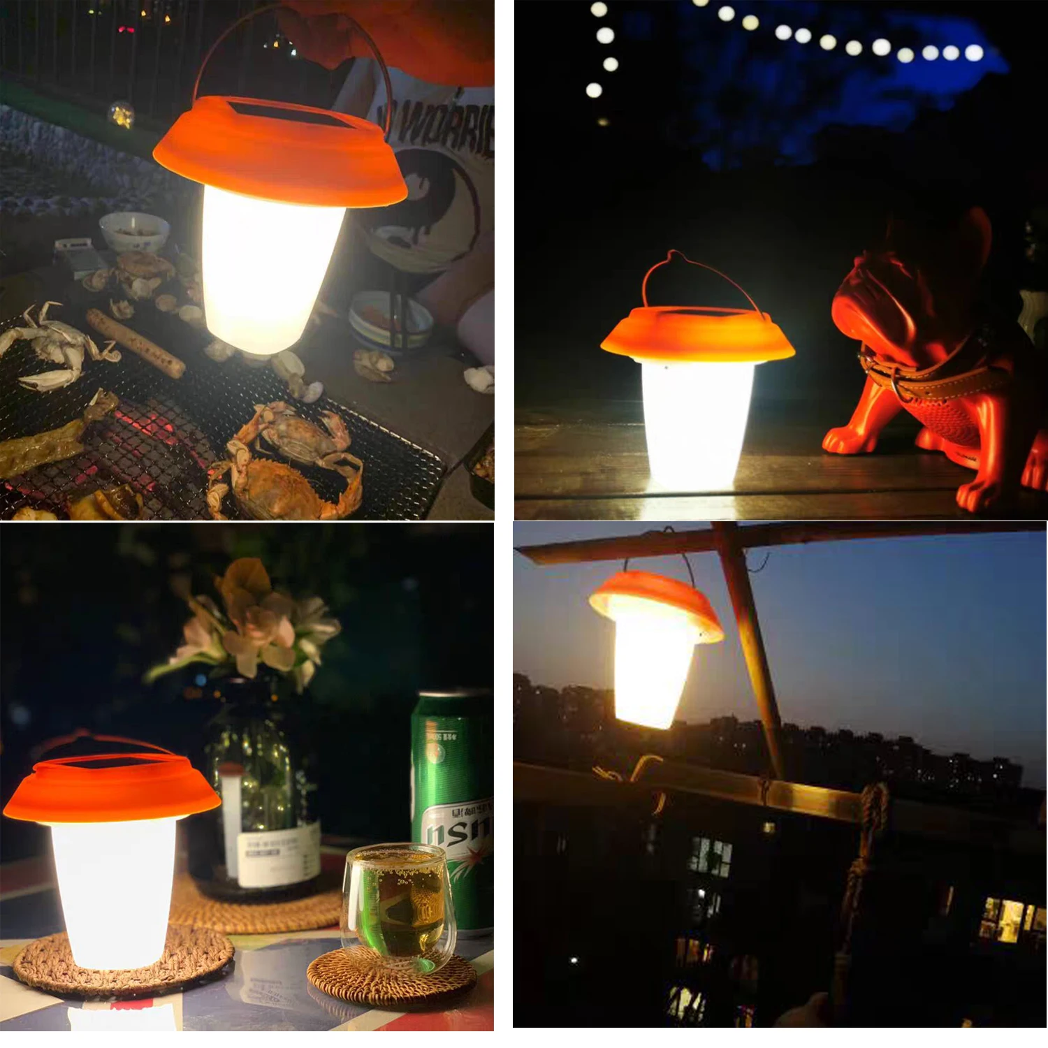 

ACMESHINE Solar Led Light USB Rechargeable Lamp IP65 Portable Hanging Lantern Lighting Emergency Hiking Camping Lights Outdoor